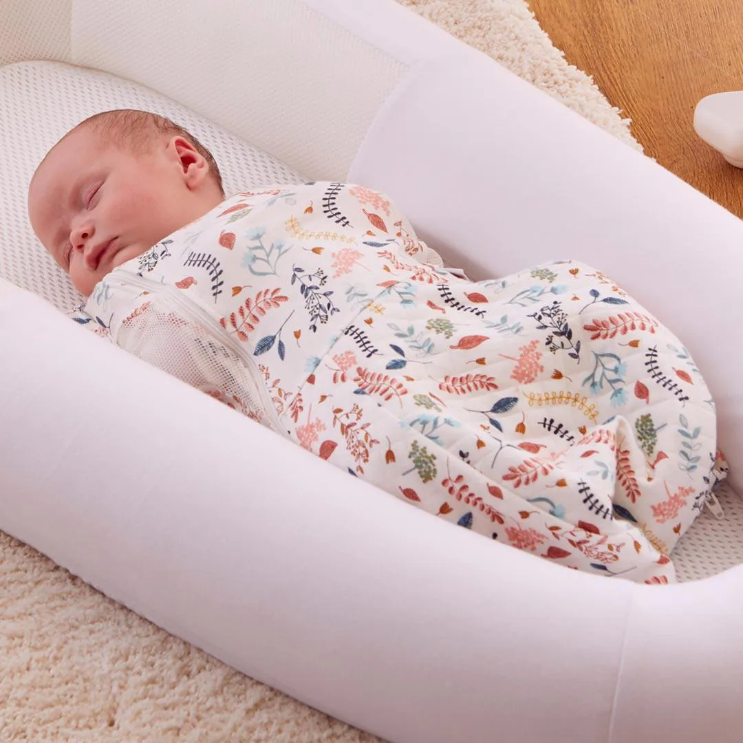 Purflo Swaddle To Sleep Bag - Botanical - TOG 2.5