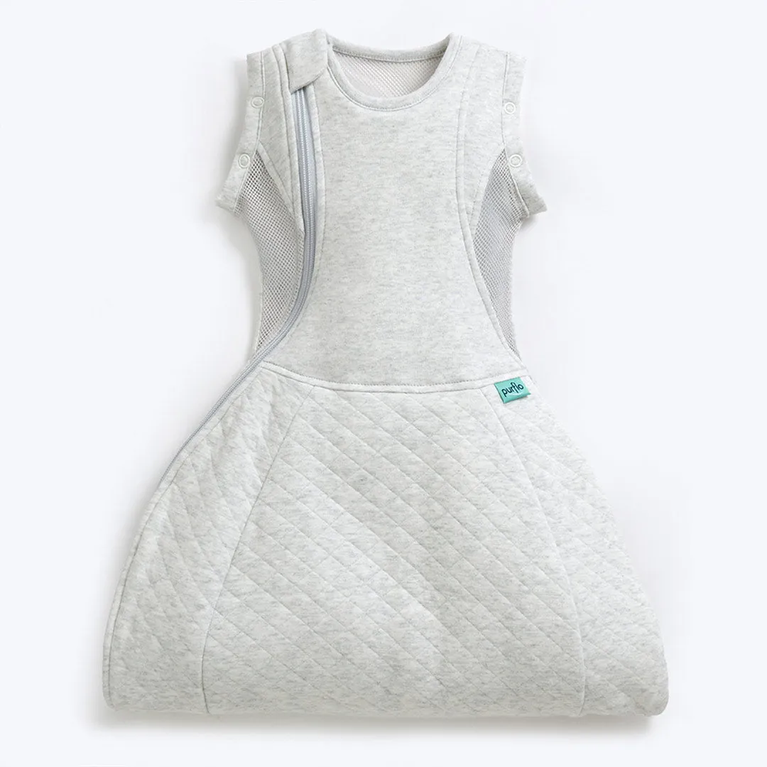 Purflo Swaddle To Sleep Bag - Minimal Grey - TOG 2.5
