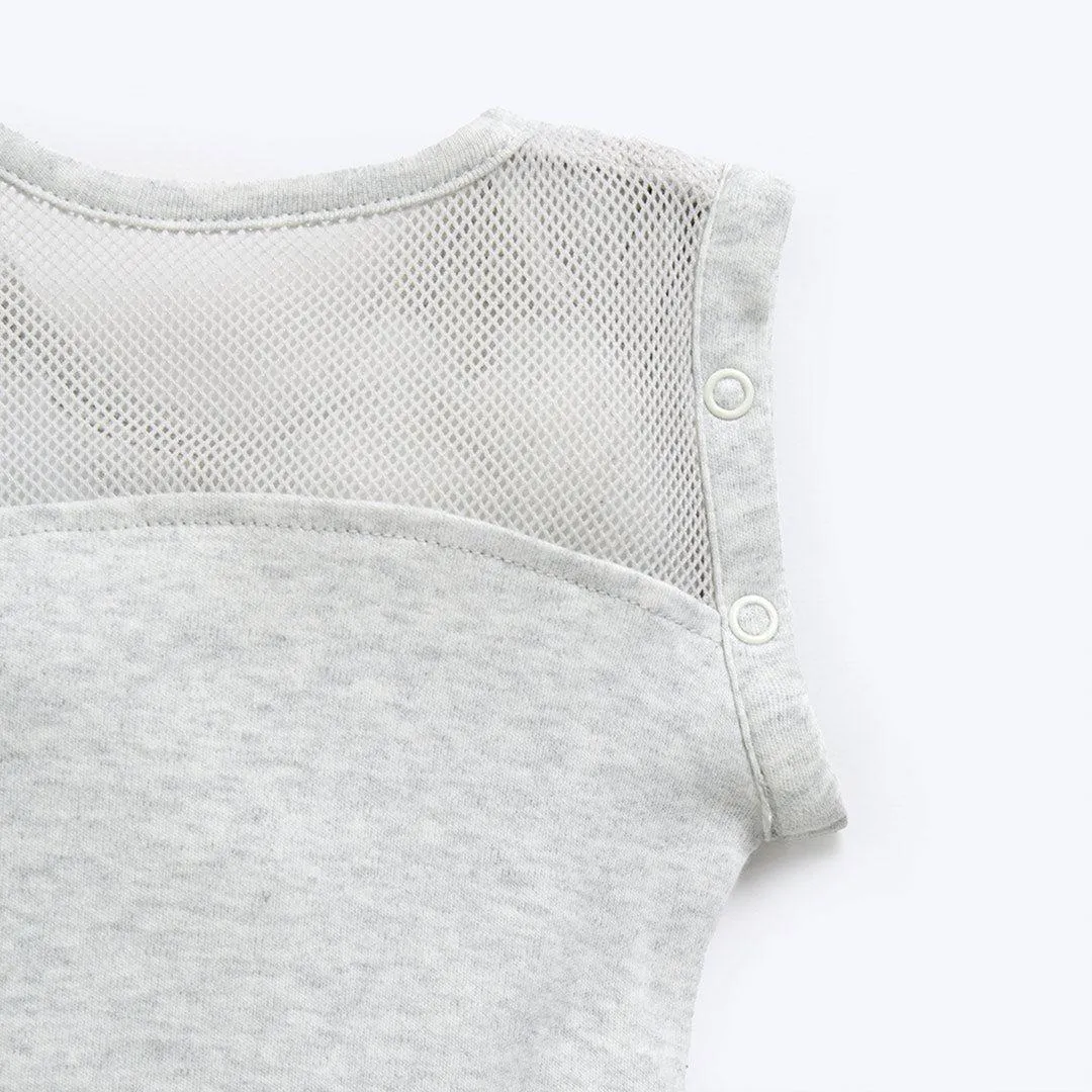 Purflo Swaddle To Sleep Bag - Minimal Grey - TOG 2.5