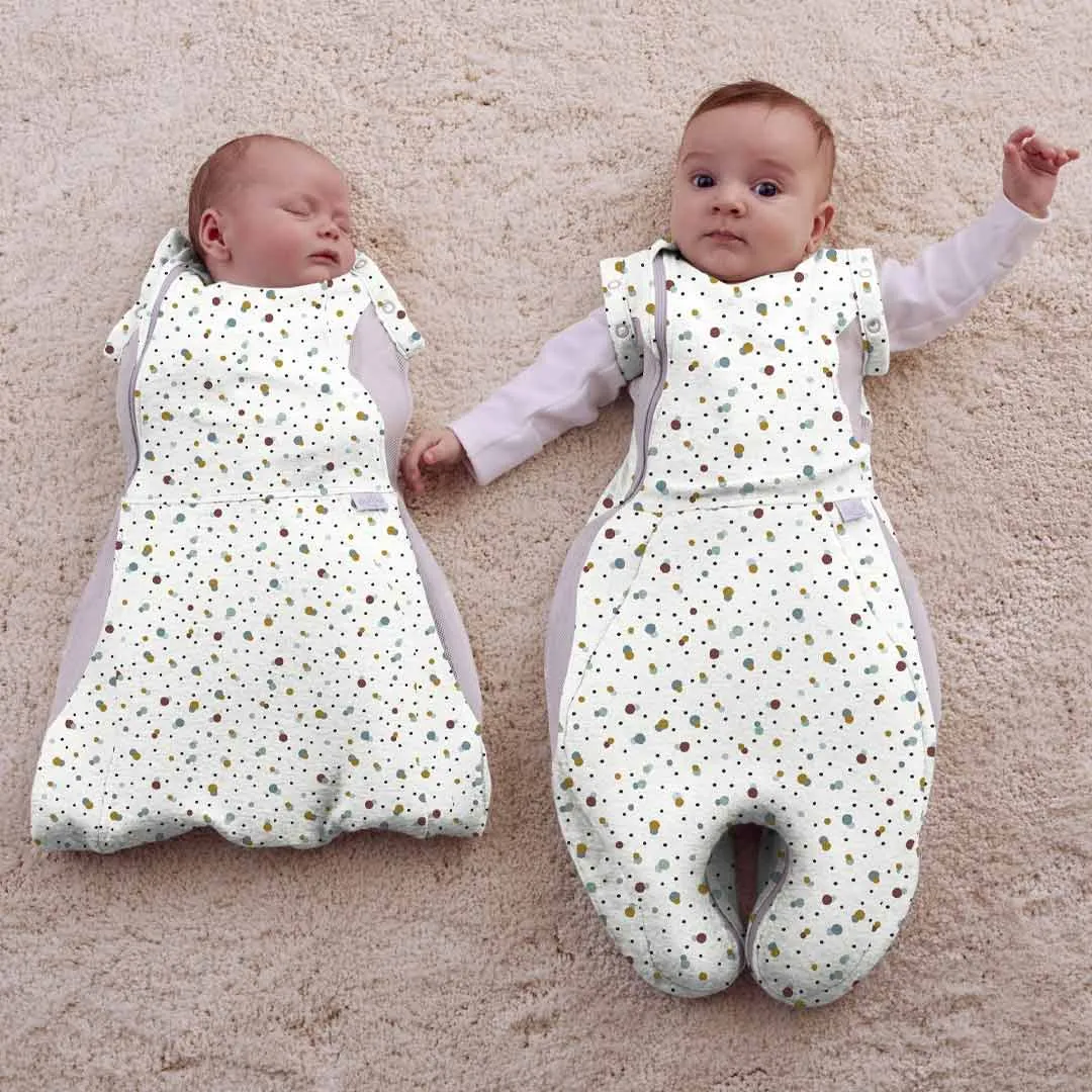 Purflo Swaddle To Sleep Bag - Scandi Spot - TOG 2.5