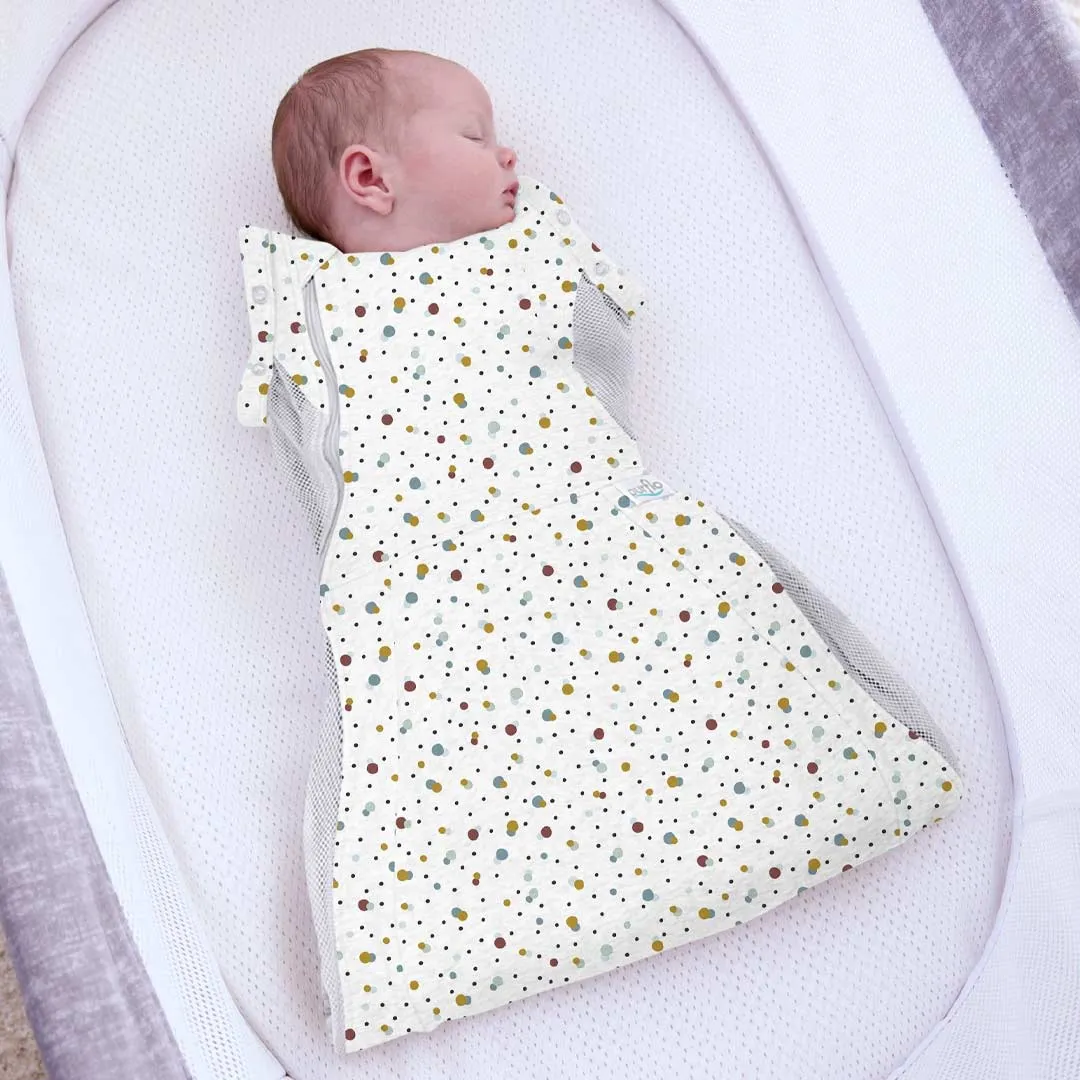 Purflo Swaddle To Sleep Bag - Scandi Spot - TOG 2.5