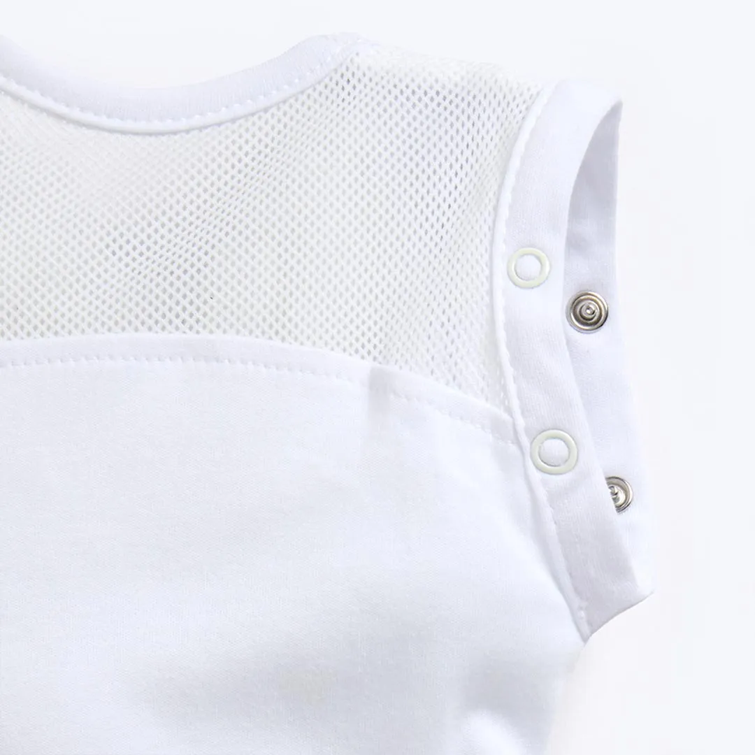 Purflo Swaddle To Sleep Bag - Soft White - TOG 2.5