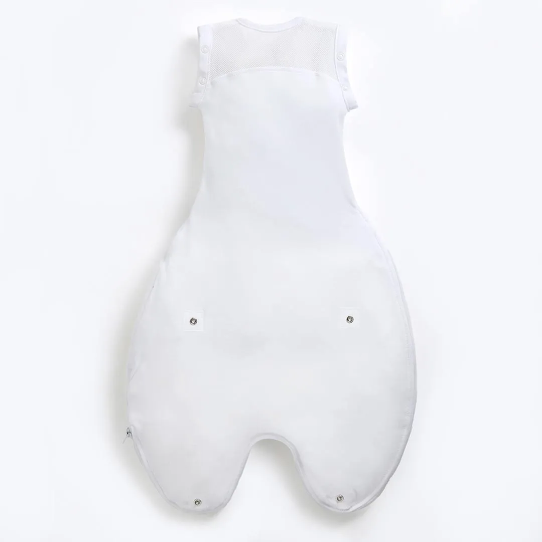 Purflo Swaddle To Sleep Bag - Soft White - TOG 2.5
