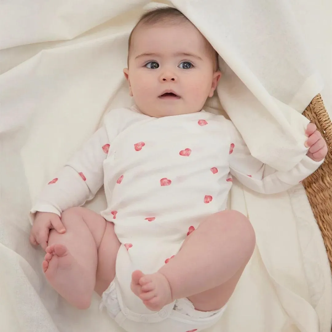Rosa & Blue Long Bodysuit - Heart