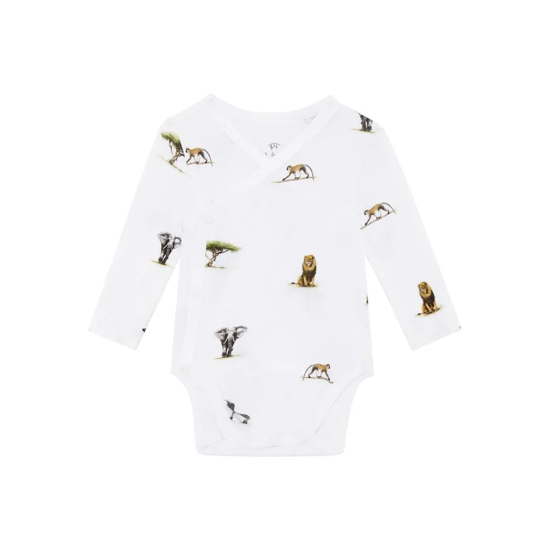 Rosa & Blue Long Bodysuit - Safari
