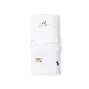 Rosa & Blue Muslin Swaddle  - Safari