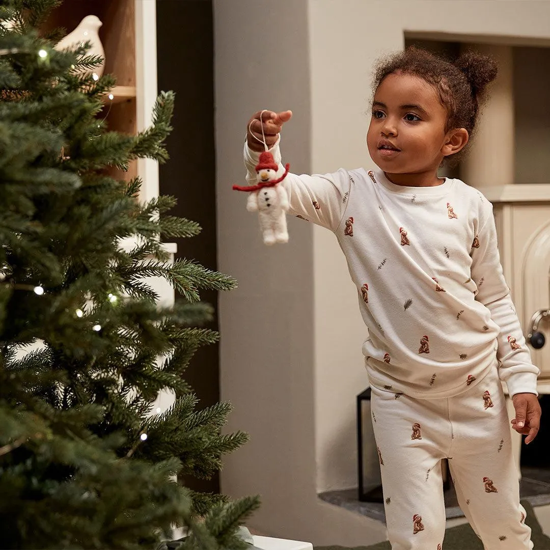 Rosa & Blue Pyjamas - Christmas Bear