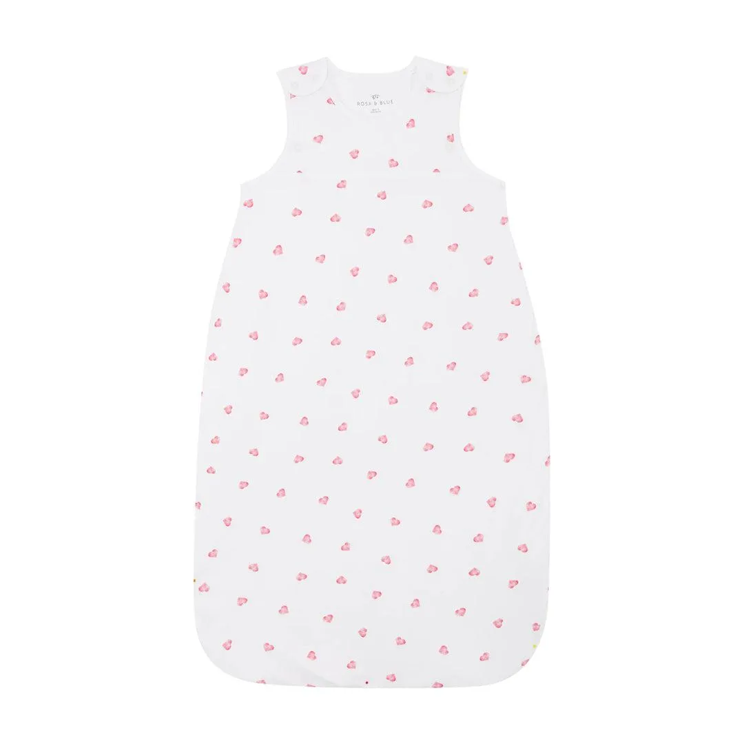 Rosa & Blue Sleeping Bag - 1.5 Tog - Heart