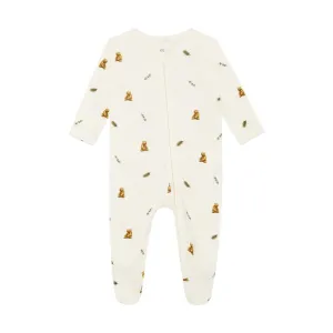 Rosa & Blue Sleepsuit - Brown Bear