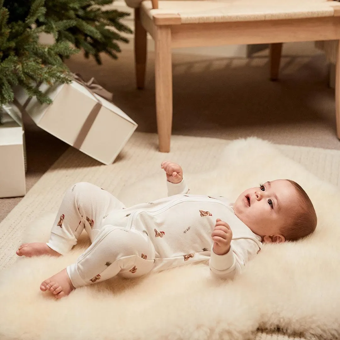 Rosa & Blue Sleepsuit - Christmas Bear