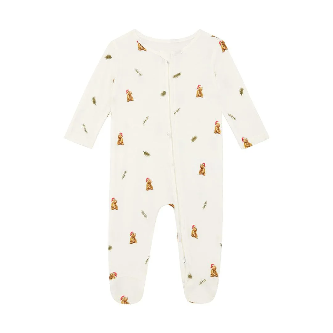 Rosa & Blue Sleepsuit - Christmas Bear