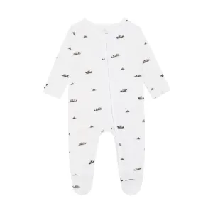 Rosa & Blue Sleepsuit - Otter
