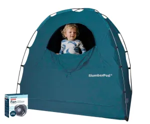 SlumberPod 3.0 Sleep Canopy with Fan, Teal