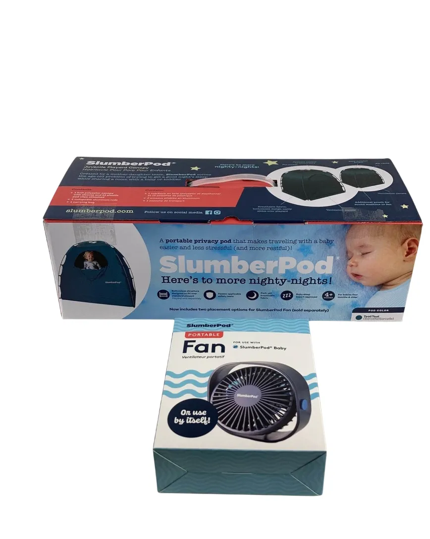 SlumberPod 3.0 Sleep Canopy with Fan, Teal