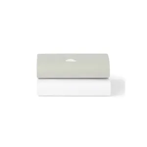 Snuz Twin Pack Moses Basket Sheets - Grey Cloud