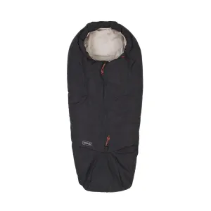 Voksi Adventure Footmuff - Black - Seashell Sand
